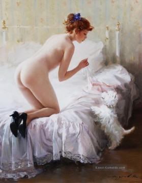 Nacktheit Werke - Hübsche Dame KR 066 Impressionist nackt